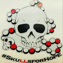 Load image into Gallery viewer, Reflective #Skullsforhope sticker
