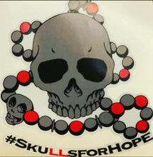 Load image into Gallery viewer, Reflective #Skullsforhope sticker
